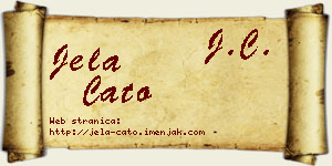 Jela Ćato vizit kartica